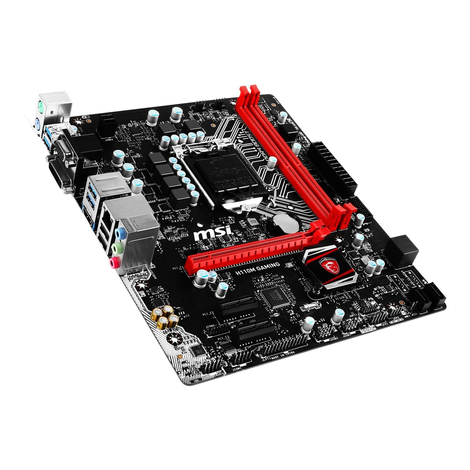 MSI Gaming Intel H110 DDR4 LGA 1151 Micro-ATX Motherboard